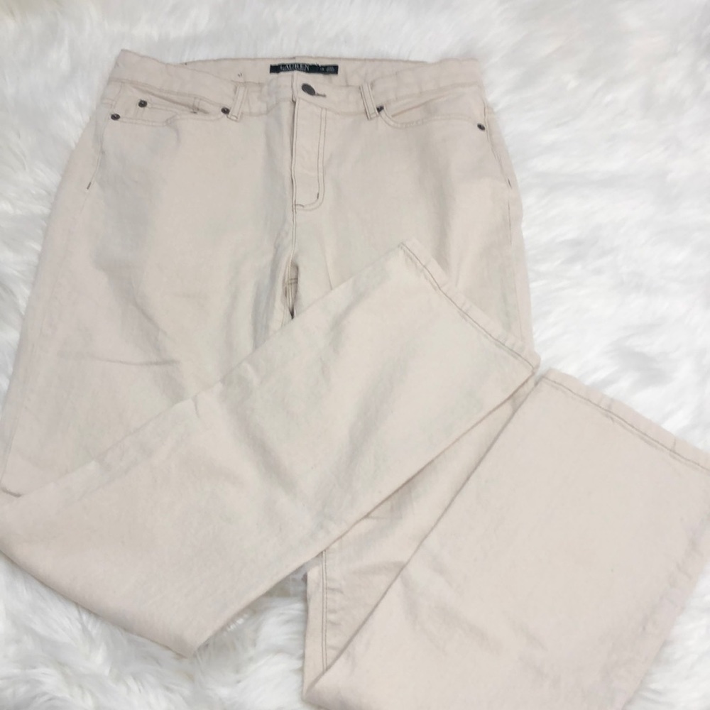 Ralph Lauren cream  jeans premier straight  12 - Picture 5 of 6